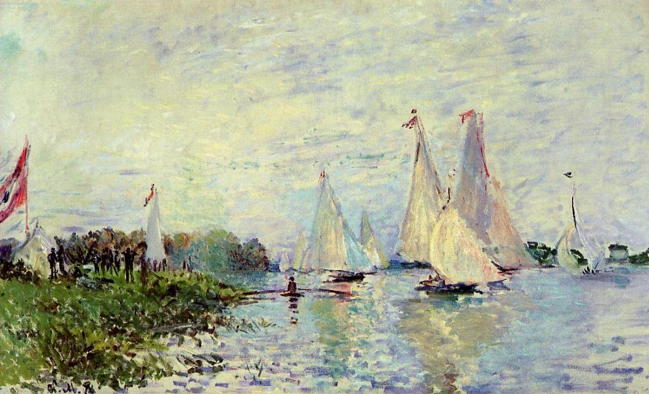 Regatta at Argenteuil, 1874 - Claude Monet - WikiArt.org