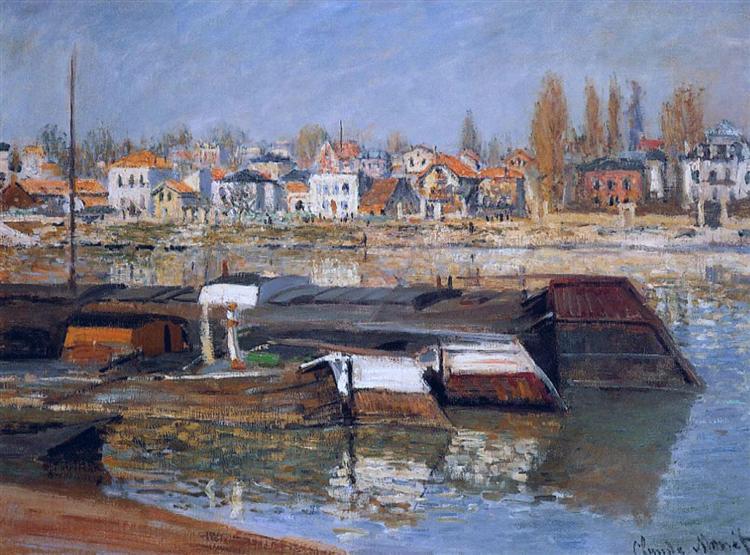 Seine at Asnieres, 1873 - Claude Monet