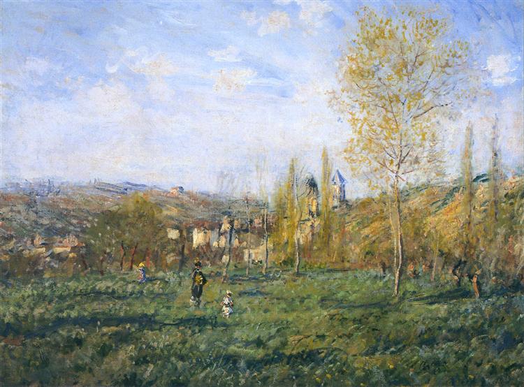 Springtime in Vetheuil, 1880 - Клод Моне