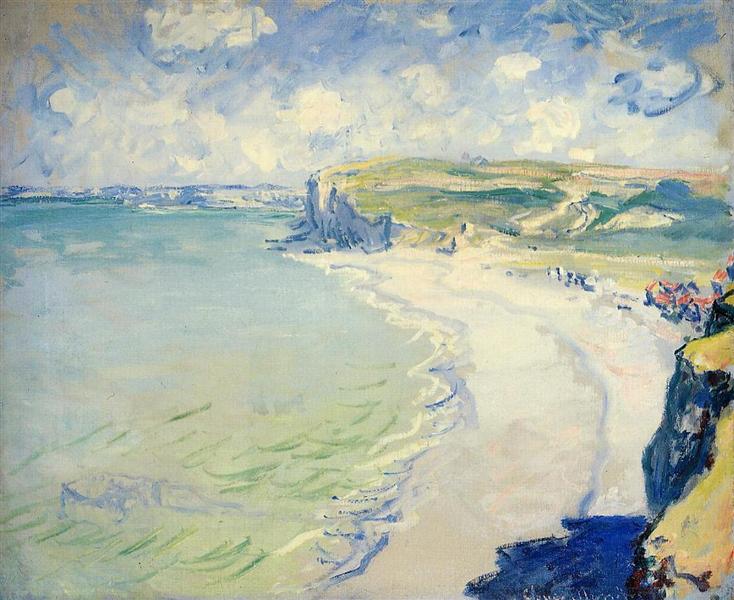 The Beach at Pourville, 1882 - 莫內
