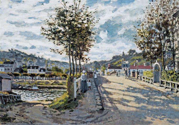 The Bridge at Bougival, 1869 - Claude Monet