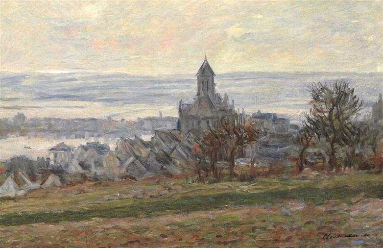 The Church of Vetheuil, 1881 - Claude Monet