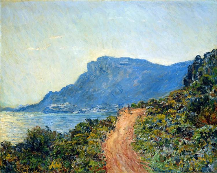La Corniche near Monaco, 1884 - Claude Monet