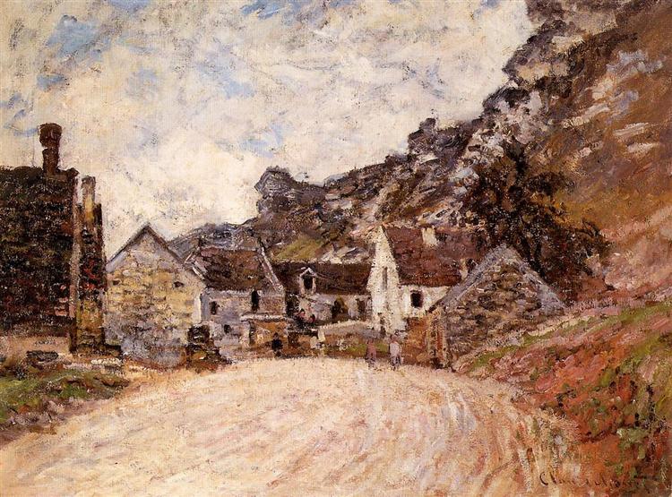 The Hamlet of Chantemesie at the Foot of the Rock, 1880 - Claude Monet