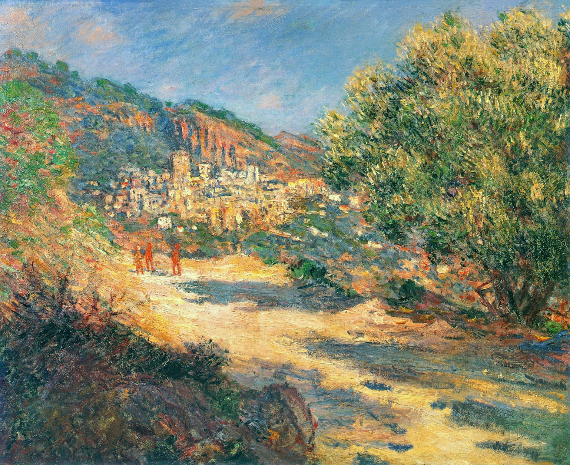 The Road to Monte Carlo, 1883 - Claude Monet - WikiArt.org