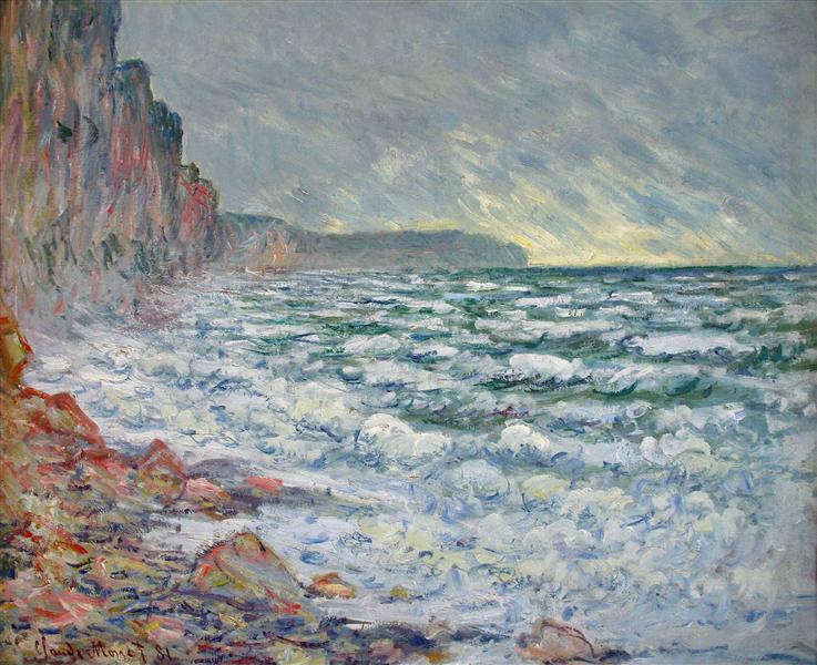 The Sea at Fecamp, 1881 - 莫內