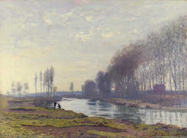 The Small Arm of the Seine at Argenteuil, 1872 - 莫內