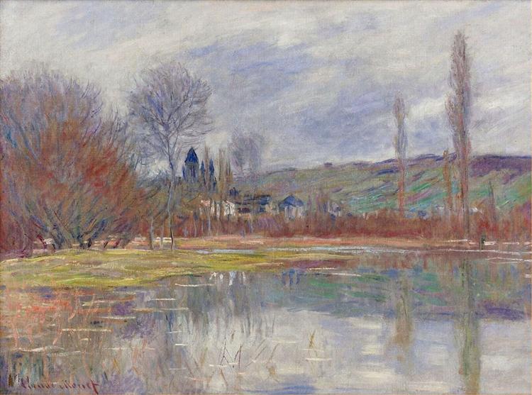 The Spring at Vetheuil, 1881 - Claude Monet