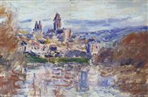 El pueblo de Vetheuil - Claude Monet