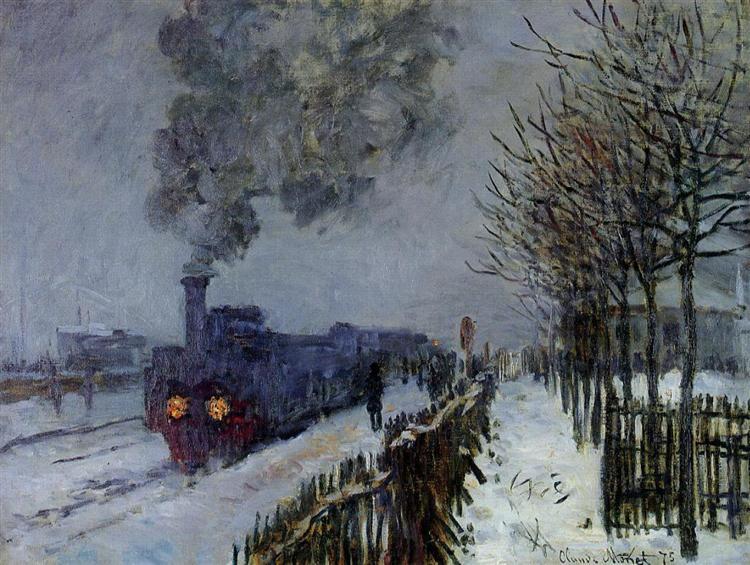 Train in the Snow or The Locomotive, 1875 - Claude Monet