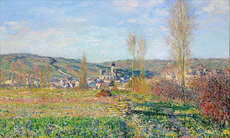 Vetheuil under the Sun, 1880 - Claude Monet