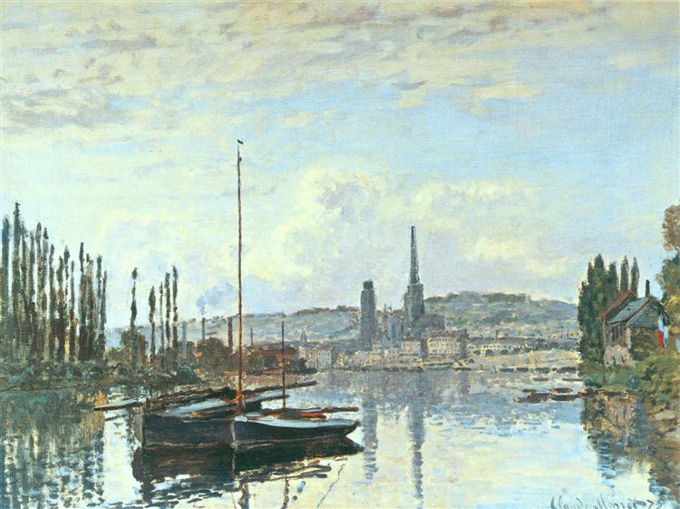 View of Rouen, 1872 - 莫內