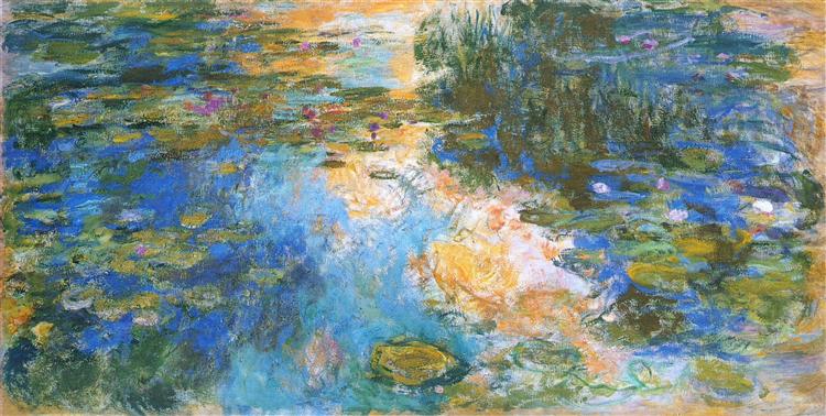 Пруд с водяными лилиями, 1917 - 1919 - Клод Моне