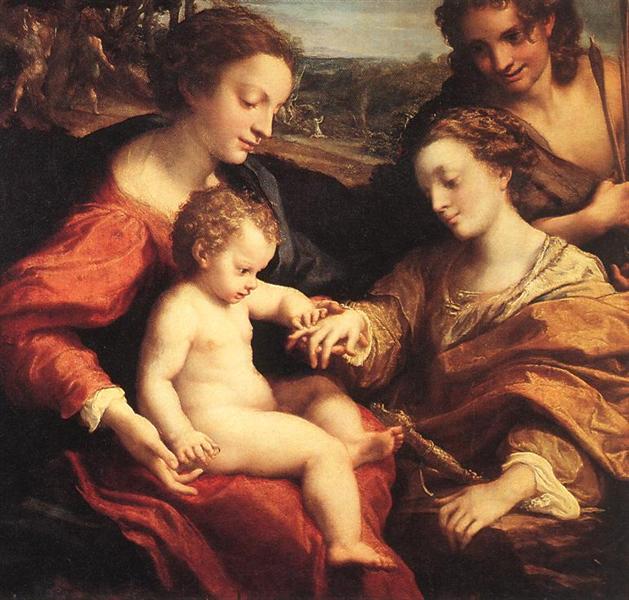 The Mystic Marriage of St. Catherine of Alexandria, c.1526 - c.1527 - Correggio