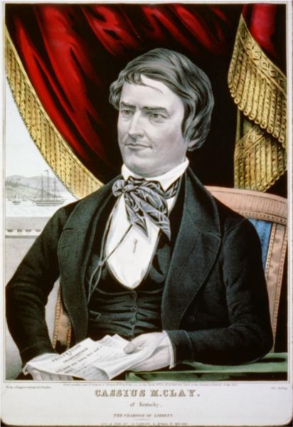 Cassius Marcellus Clay, abolitionist from Kentucky, 1846 - Currier and Ives