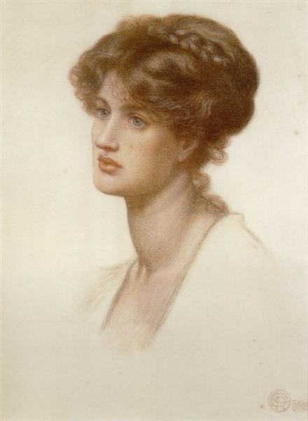 Portrait of Mrs. William J. Stillman, 1869 - Данте Габриэль Россетти