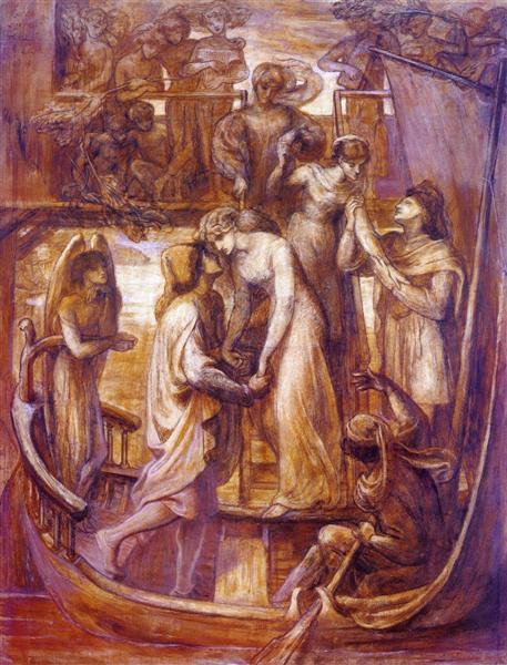 The Boat of Love, 1874 - 但丁·加百列·羅塞蒂