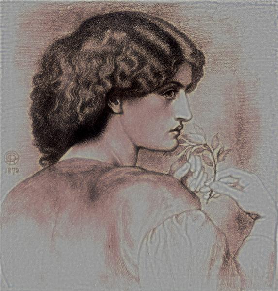 The Roseleaf, c.1865 - Dante Gabriel Rossetti