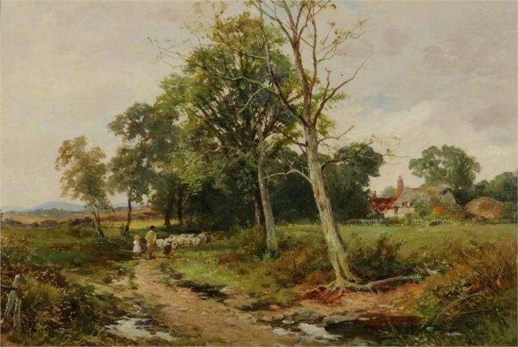 A Worcestershire Lane Scene, 1904 - Девід Бейтс