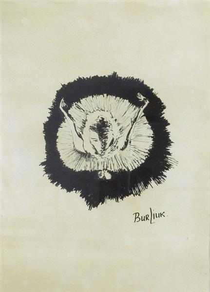 Умирающая лебедь. Балерина., c.1950 - Давид Бурлюк