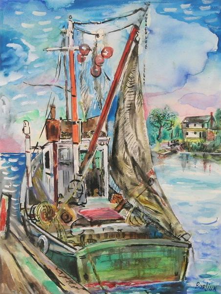 Fishing Boat, Rockport - David Burliuk