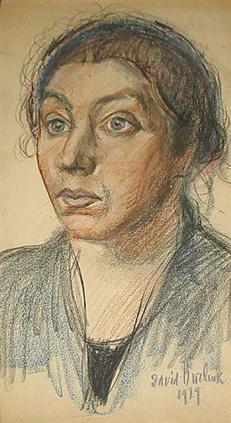 Portrait of artist's wife, 1929 - David Burliuk