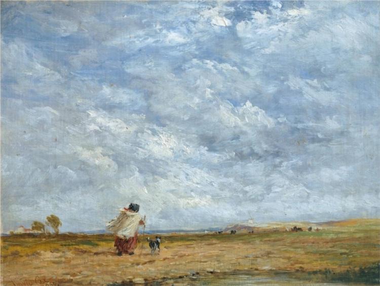 A Windy Day, 1850 - Девід Кокс