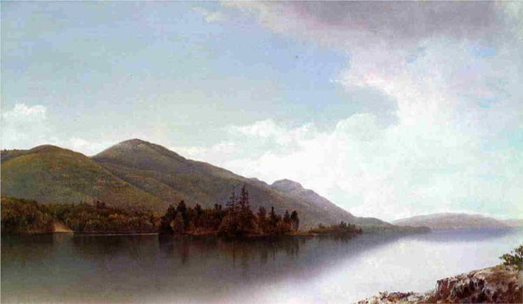 Buck Mountain, Lake George, 1872 - Дэвид Джонсон