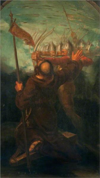 English War. The Spear (triptych, right panel), 1843 - Дэвид Скотт