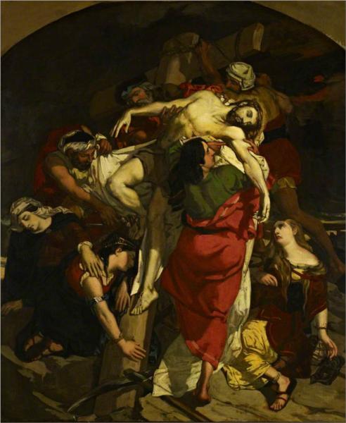 Study for 'The Descent from the Cross', 1837 - David Scott