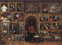 Archduke Leopold Wilhelm of Austria in his Gallery - David Teniers, o Jovem