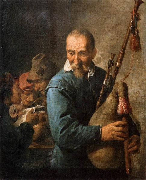 The Musette Player, c.1637 - David Teniers der Jüngere