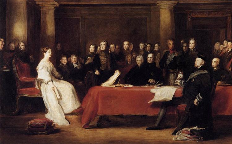 The First Council of Queen Victoria, 1838 - David Wilkie