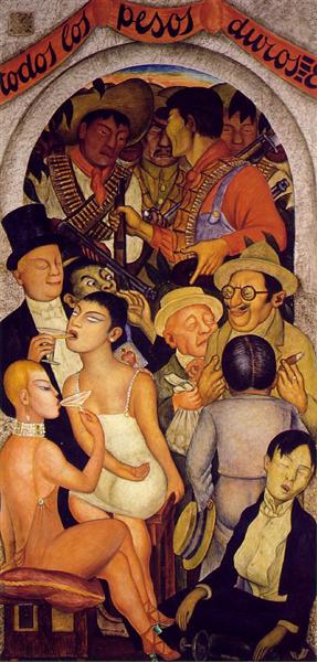 Night of the Rich, 1928 - Diego Rivera