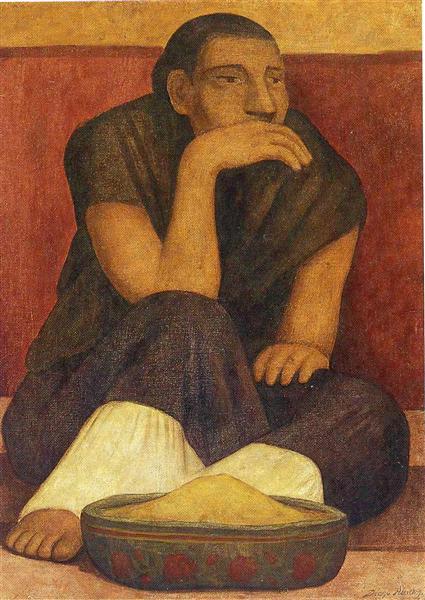 The Pinole Seller, 1936 - Diego Rivera