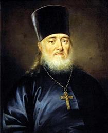 Portrait of priest, Peter Levitzky - Dmitry Levitsky