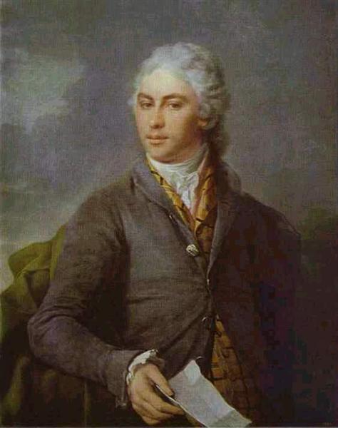 Portrait of Y. I. Bilibin, 1801 - Dmitry Levitzky