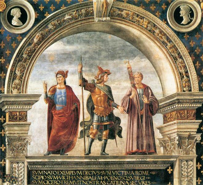 Decoration of the Sala del Gigli, c.1482 - c.1484 - Доменико Гирландайо