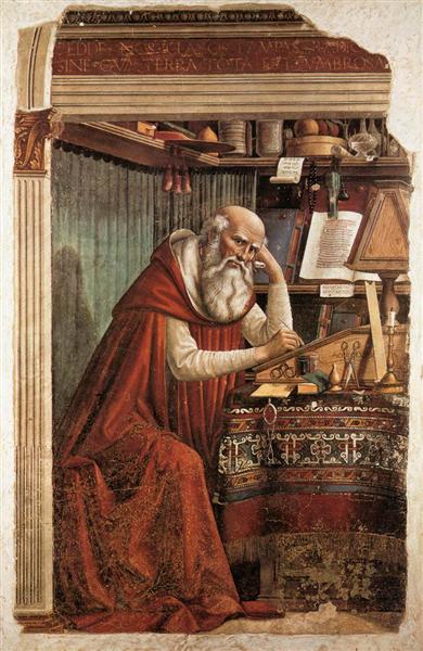 Saint Jérôme dans son étude, 1480 - Domenico Ghirlandaio