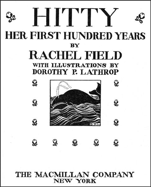 HITTY by Rachel Field 1, 1929 - Dorothy Lathrop