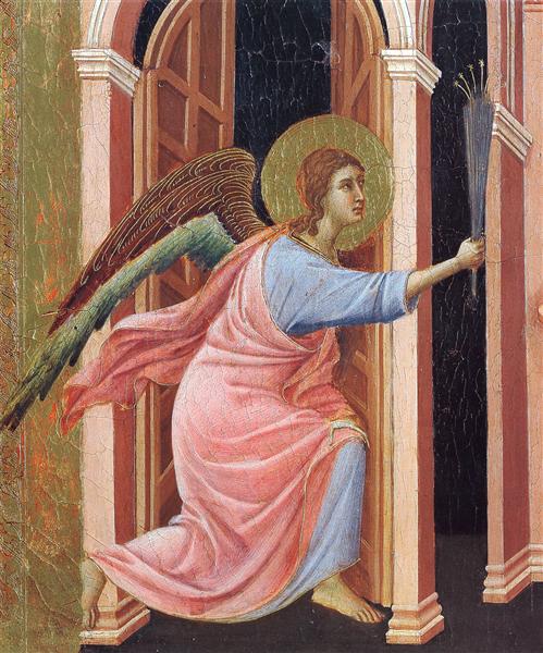 Annunciation (Fragment), 1308 - 1311 - Duccio di Buoninsegna