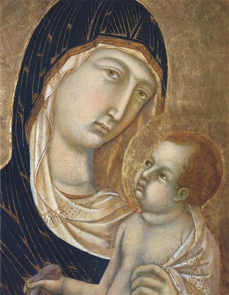 Madonna and Child (Fragment) - Duccio