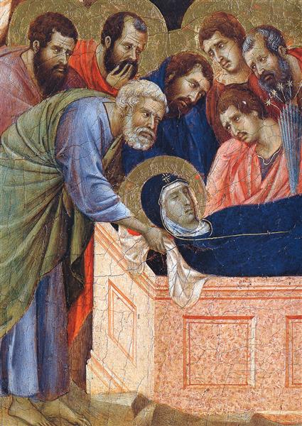 The position of Mary in the tomb (Fragment), 1308 - 1311 - Duccio