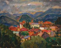 Village Among Mountains - Dumitru Ghiață