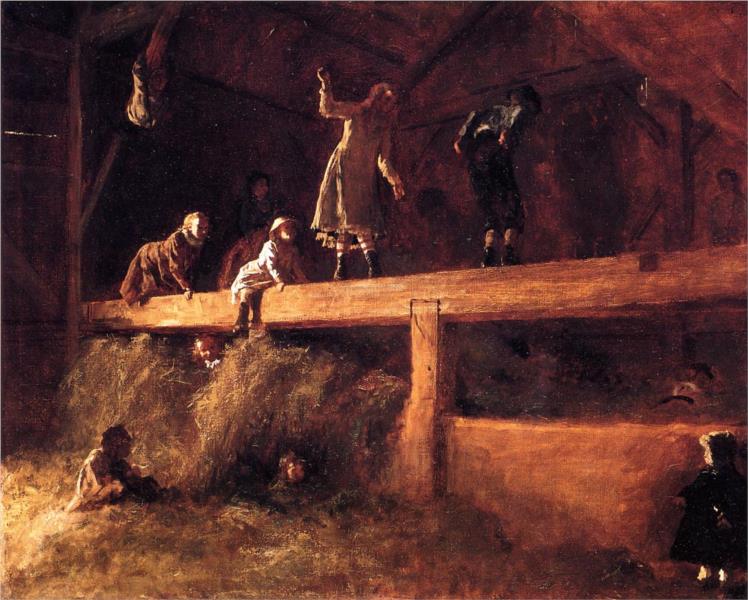 In the Hayloft, 1878 - Jonathan Eastman Johnson