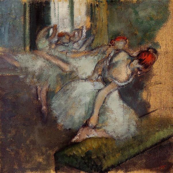 Ballet Dancers, c.1895 - c.1900 - Edgar Degas