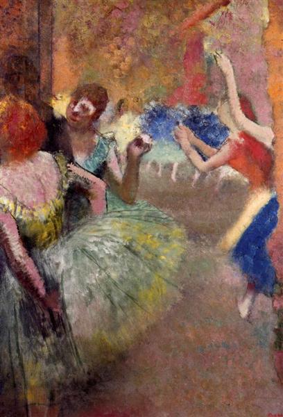 Балетная сцена, c.1885 - Эдгар Дега