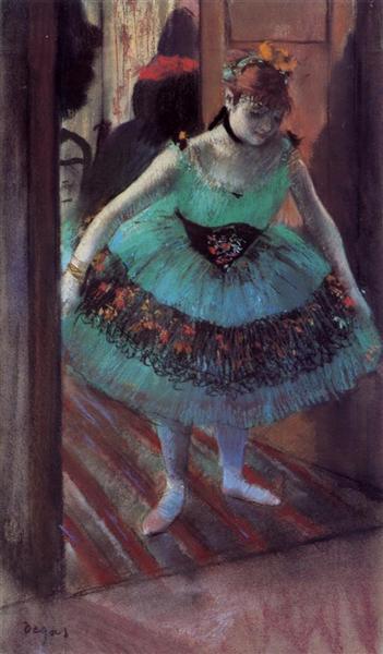 Танцовщица выходит из уборной, c.1879 - Эдгар Дега