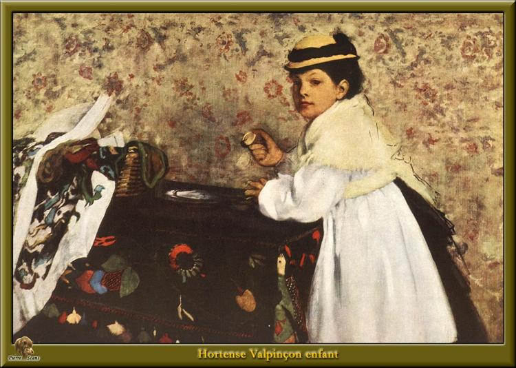 Mademoiselle Hortense Valpinçon, 1871 - Edgar Degas