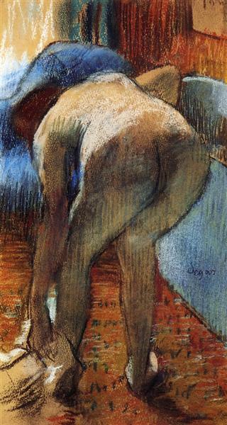 Leaving the Bath, 1885 - Edgar Degas